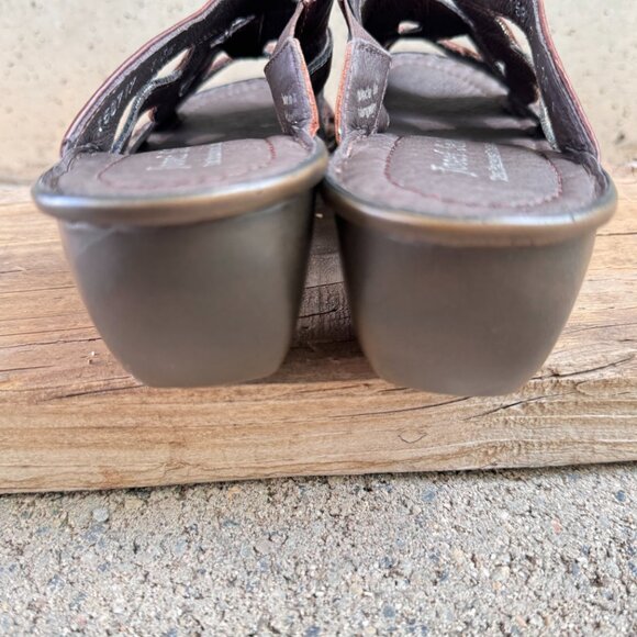 JOSEF SEIBEL BROWN LEATHER SANDALS WOMEN'S US SIZE 6 (EU SIZE 36) COMFORT SHOE - Picture 4 of 13